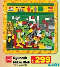 MGS OYUNCAK MİKRO BLOK 123 PARÇA fiyat ve kampanya bilgisi